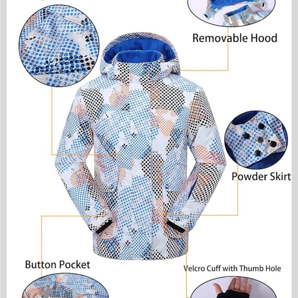 PHIBEE Men Waterproof Breathable Outdoor Warm Snowboard Ski Jacket Sz L - Picture 13 of 13